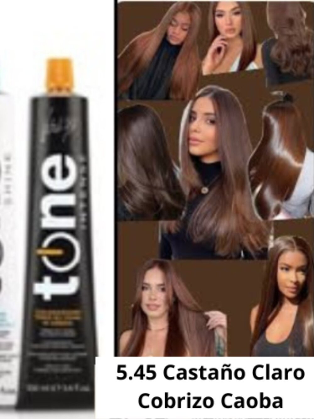 Tinte Vitality's Tono 5.45 Castaño Claro Cobrizo Caoba 100 ml Color intenso